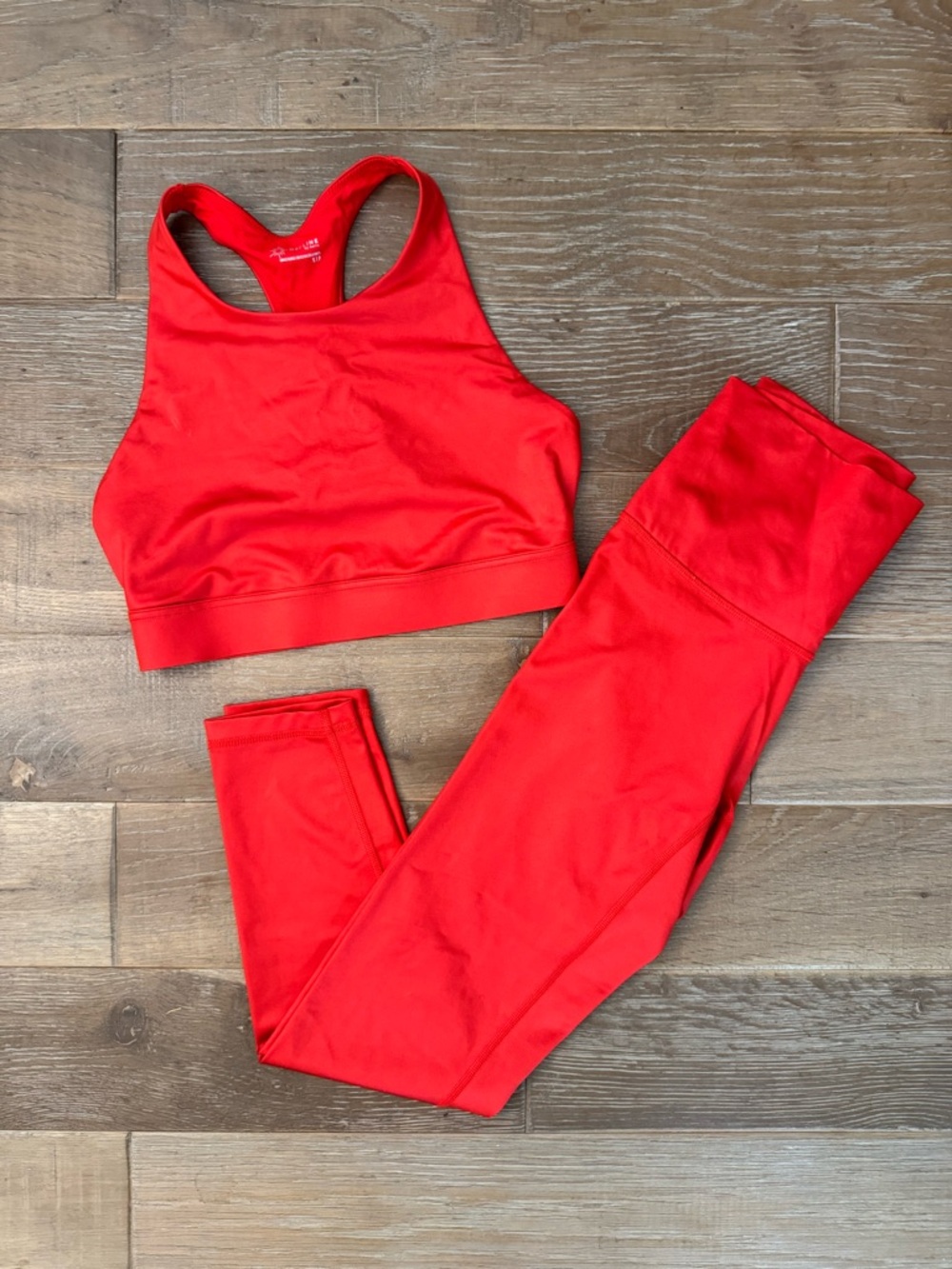 Aerie Offline Red Athletic Sports Bra & Leggings Set